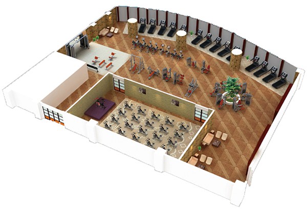 500平方健身房配置方案-广西KY.COM-开云(中国)体育健身器材有限公司